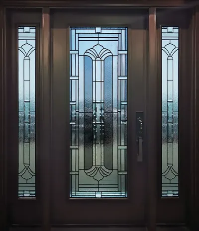 Aberdeen decorative glass door insert, retrofit into existing door in Ottawa