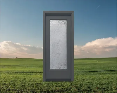 Early Spring frosted glass door insert in Ottawa