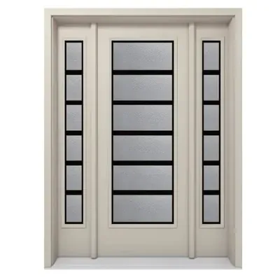 Pattern MS-1 modern decorative glass door insert in Ottawa