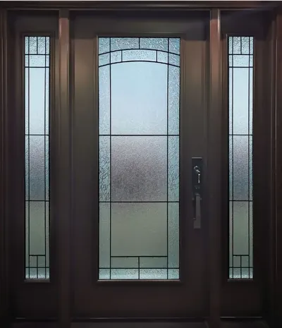 Nipigon decorative glass door insert, retrofit into existing door in Ottawa