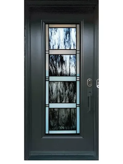 4 Panel decorative glass door insert in Ottawa