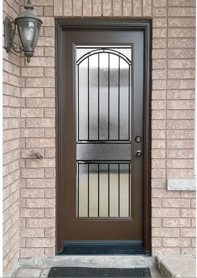 Renaissance IV decorative glass door insert in Ottawa