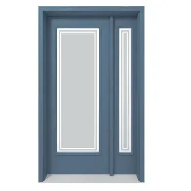 Sandblasted R-1 frosted glass door insert in Ottawa