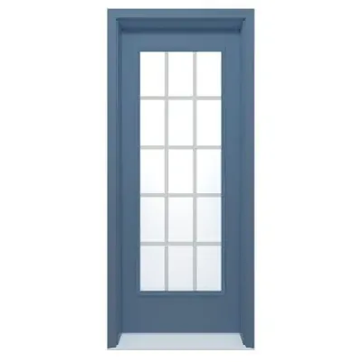 Sandblasted S-1 frosted glass door insert in Ottawa