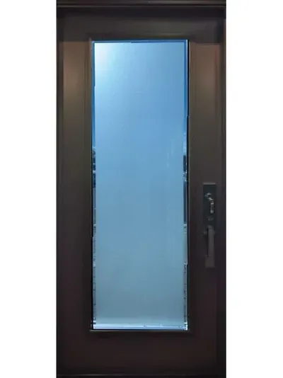 Sandblasted 1 Panel frosted glass door insert, retrofit into existing door in Ottawa