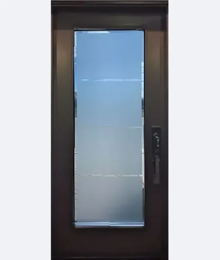 Frosted, functional and sandblasted privacy door glass designs in Ottawa