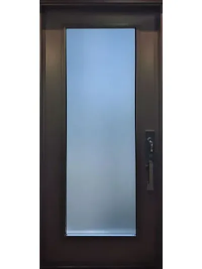 Sandblasted Full frosted glass door insert, retrofit into existing door in Ottawa