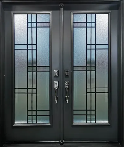 Selene decorative glass door insert, retrofit into existing door in Ottawa