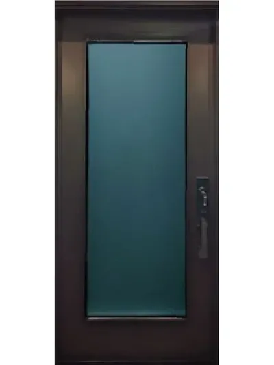 Super Grey Full Privacy frosted glass door insert in Ottawa