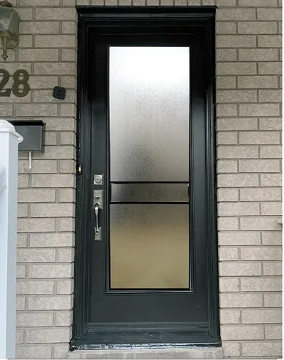 Urban Light 1B decorative glass door insert in Ottawa