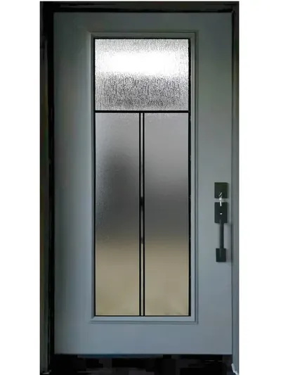 Urban Light 3 decorative glass door insert in Ottawa