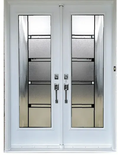 Urban Light 7 decorative glass door insert in Ottawa