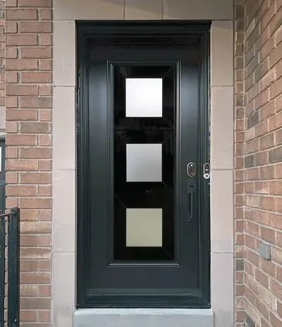 Urban Light 8 decorative glass door insert in Ottawa