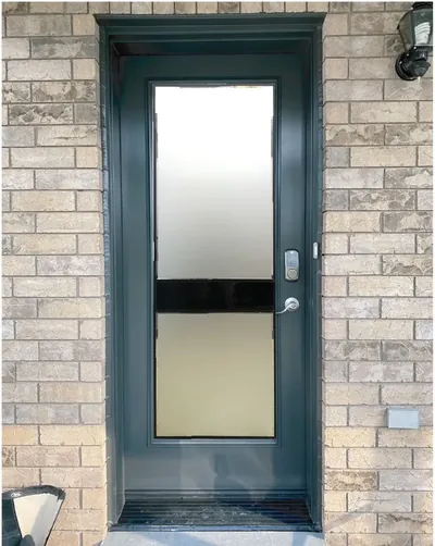 Urban Light 1A decorative glass door insert in Ottawa