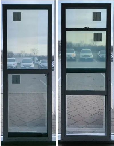 Vents frosted glass door insert in Ottawa