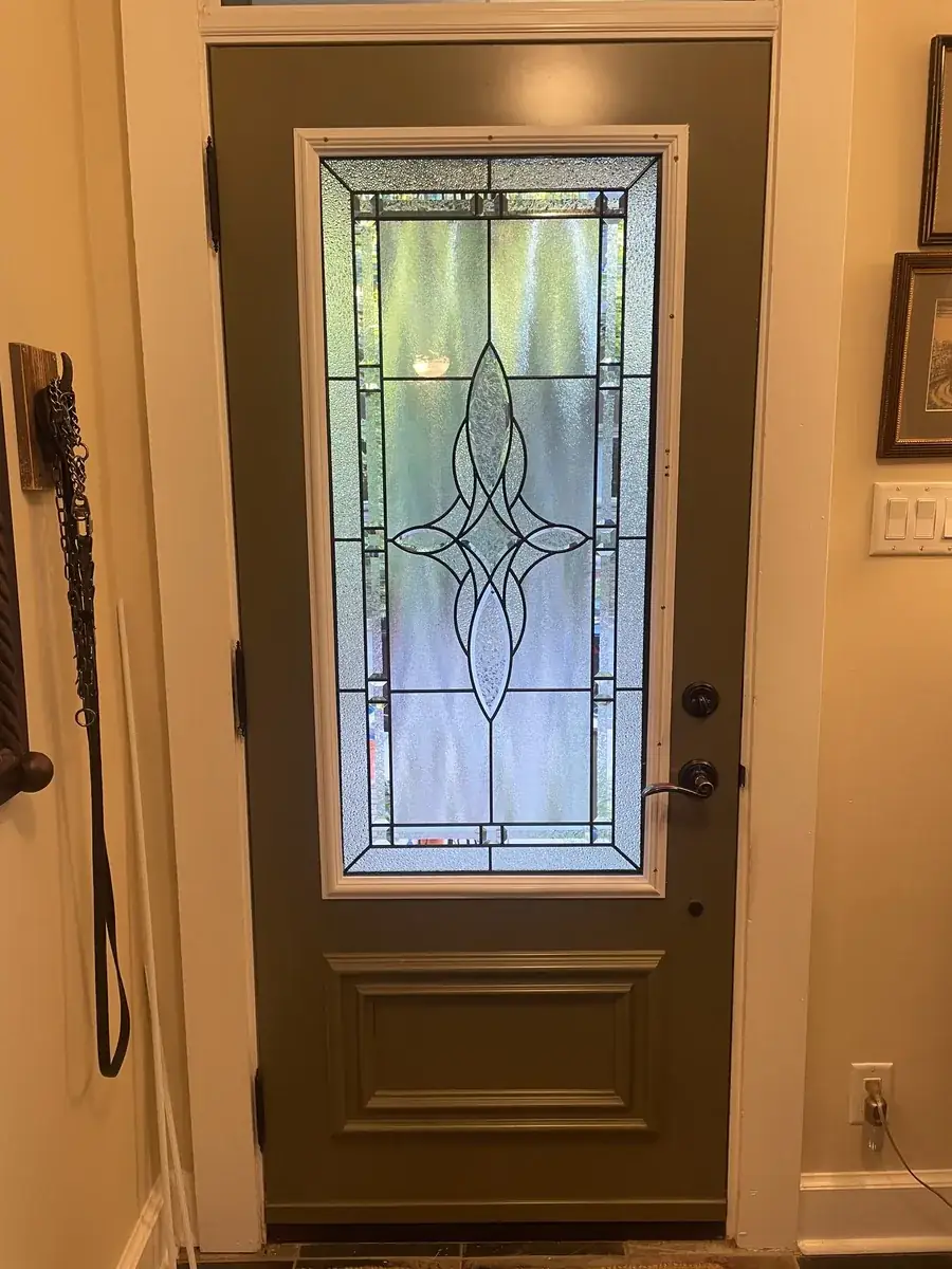 Decorative glass door insert after, Ottawa